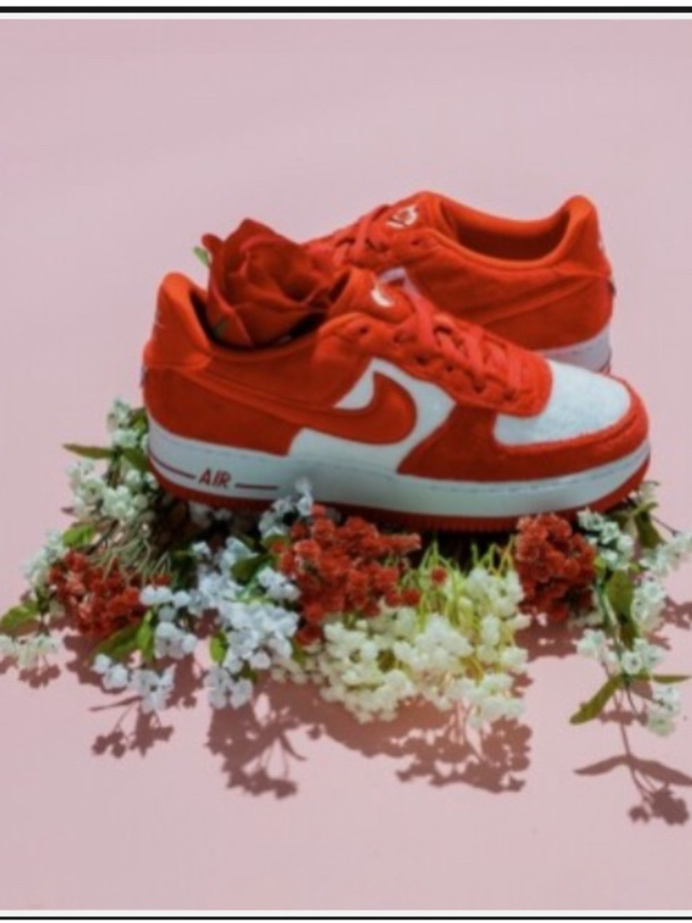 Nike Air Force 1 Low Valentine's Day Red/White Kids 6.5Y